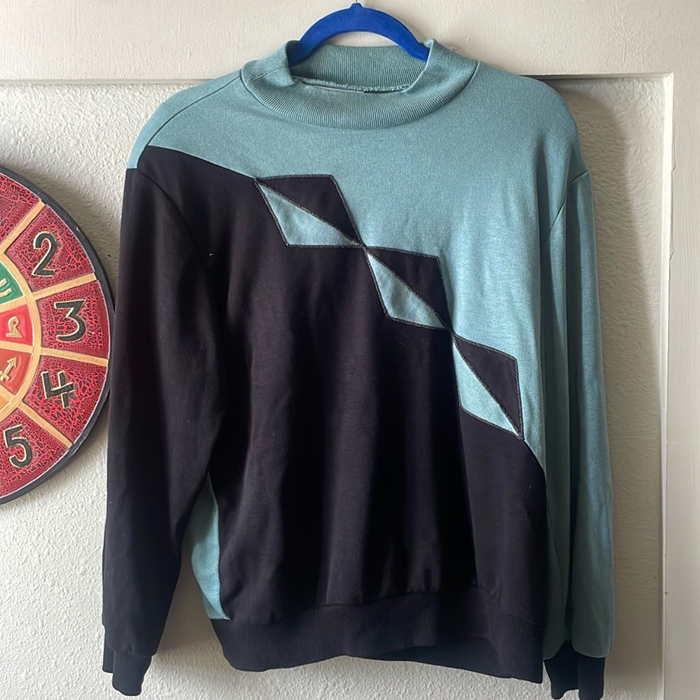 Vintage Cape Cod color block pullover sweater